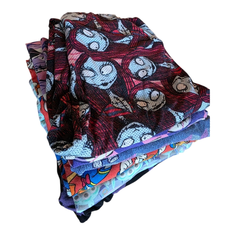 Assorted Lot of 7 LuLaRoe Leggings Disney OS One Size